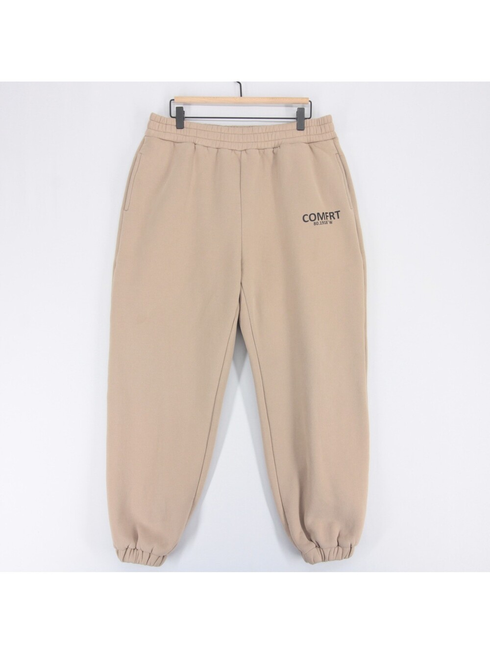Comfrt Coordinate Sweatpants Mens XL Beige Joggers Fleece Heavyweight Miami